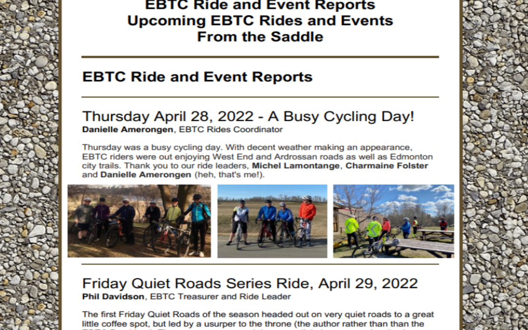 May 1, 2022 Newsletter